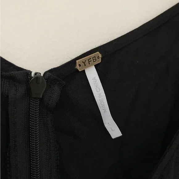 Young Fabulous & Broke Black Maxi Dress, Size L - Picture 3 of 6